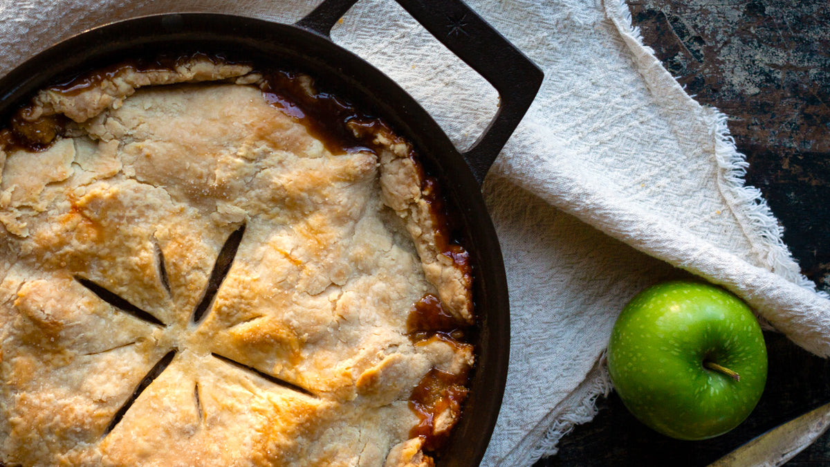 Skillet Caramel Apple Pie