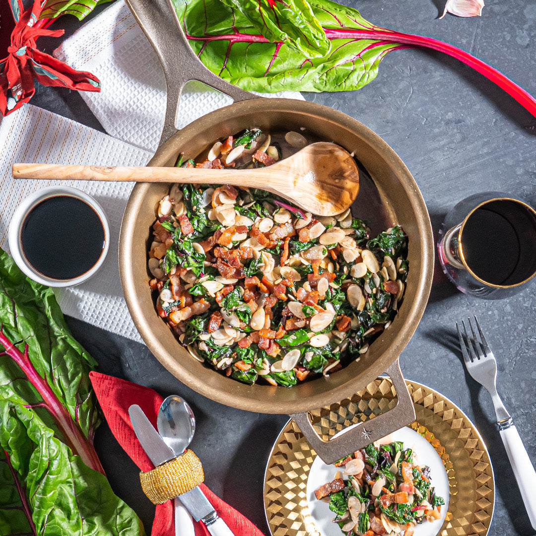 Swiss Chard and Bacon Skillet
