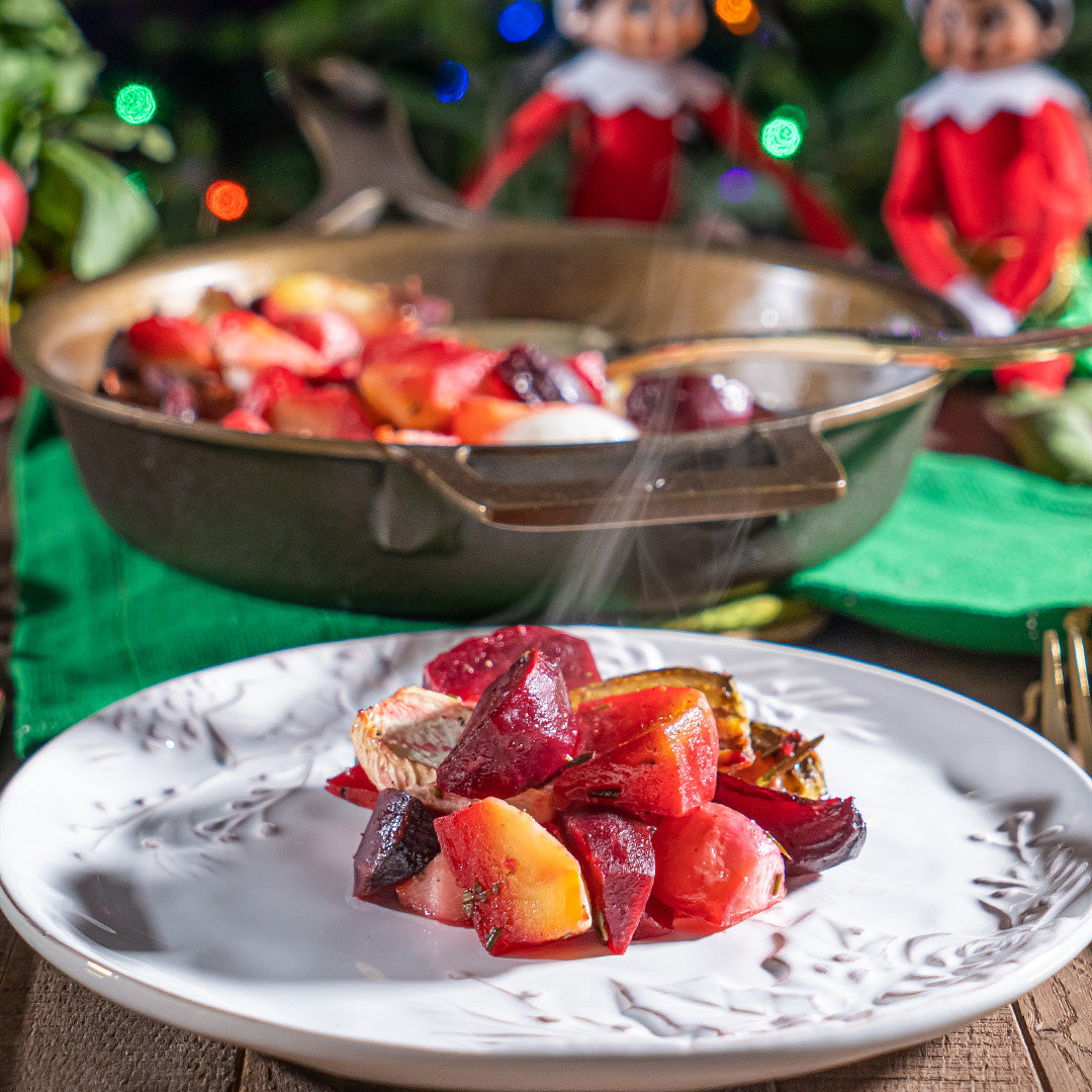 Honey Rosemary Roasted Root Vegetables