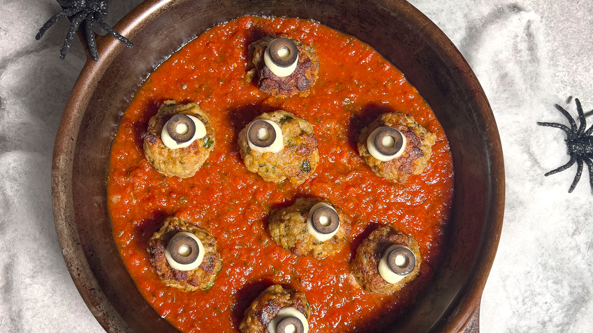 Halloween Eyeball Meatballs