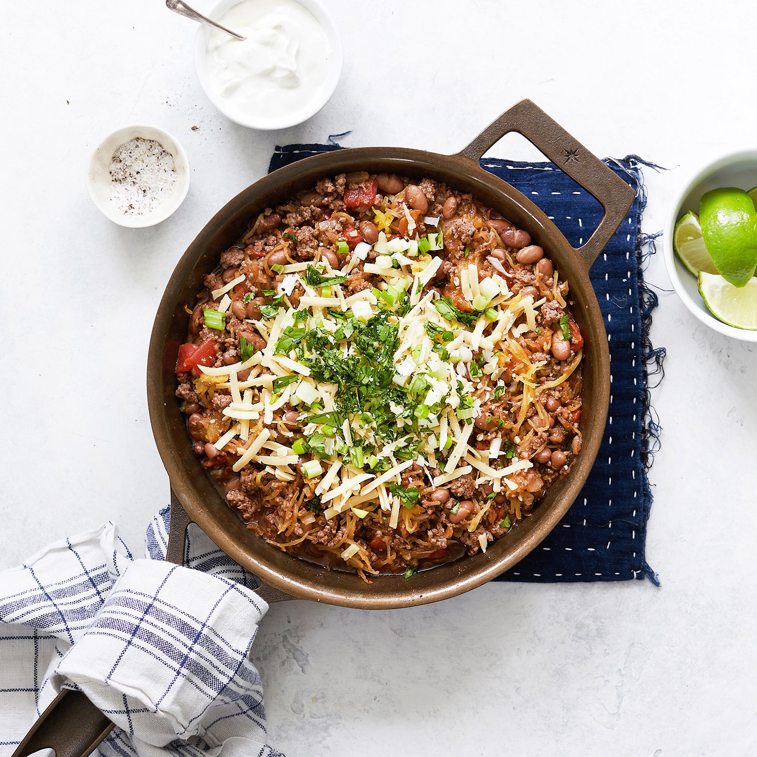 Mexican Spaghetti Squash Skillet