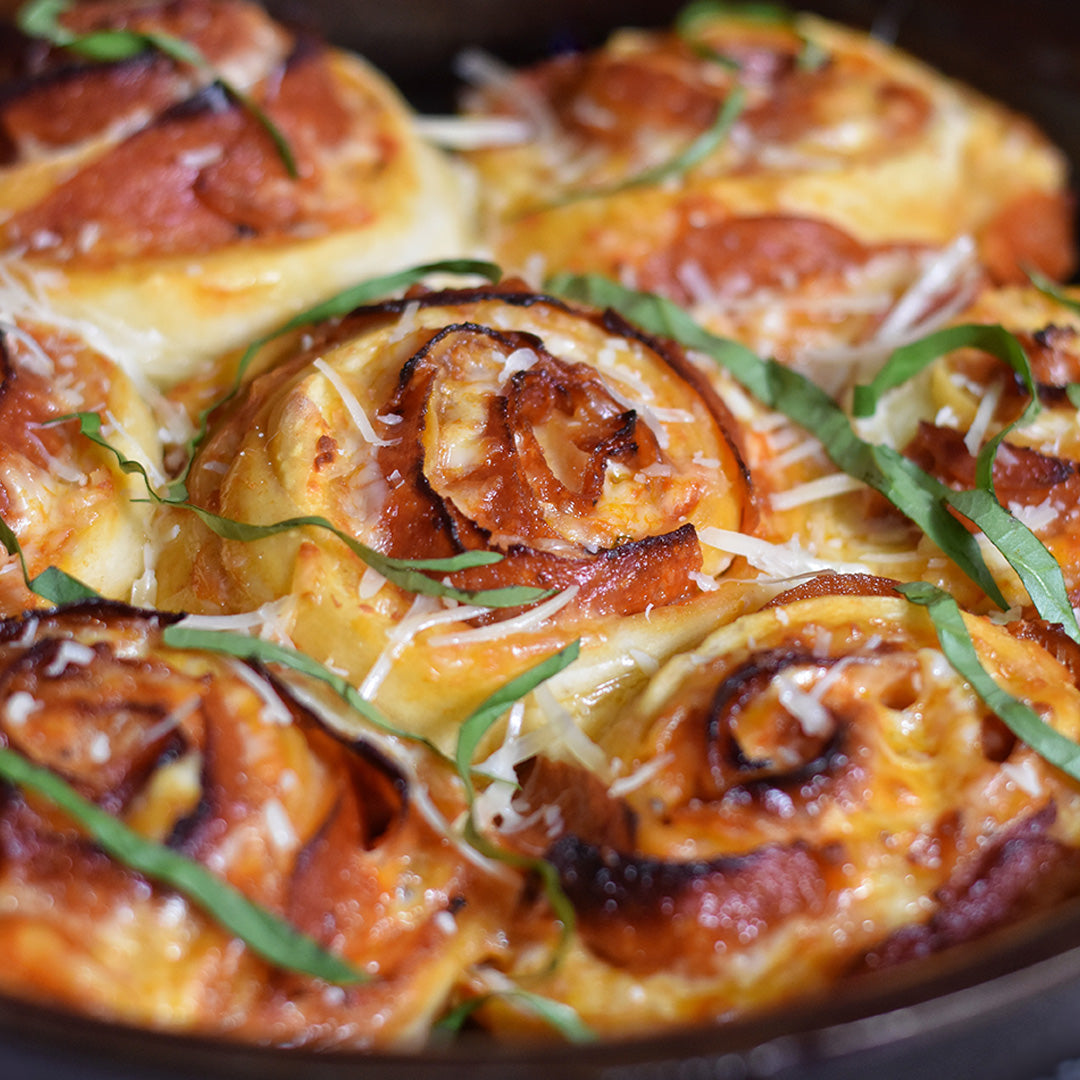 Cast Iron Pizza Rolls