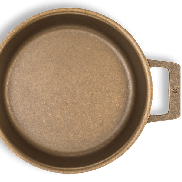 Stargazer cast iron skillet with a smooth machined surface, ensuring non-stick performance and easy cleaning.